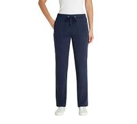 hajo Damen Jogginghose aus hochwertigem Baumwollmaterialmix - Kurzgrößen, Marine, Kurzgröße: 19