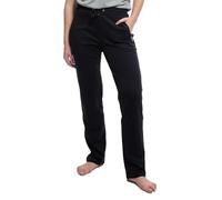 hajo Damen Jogginghose aus hochwertigem Baumwollmaterialmix - Kurzgrößen, Schwarz, Kurzgröße: 24