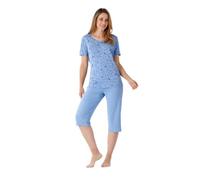 hajo Damen Schlafanzug Capri Klima-Soft® Single Jersey