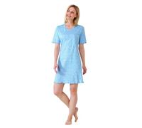 hajo Damen Sleepshirt, Premium Cotton hellblau 52/54