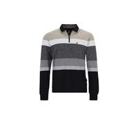 gestreiftes Poloshirt in Piqué mit Zip