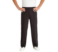 Hajo Herren Kurhose – Stretch Cotton-Mix, abgesteppte Bügelfalte – Schwarz
