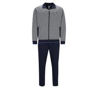 hajo Herren Hausanzug, lang - Klima-Komfort, Zip-Jacke, Homewear Blau / 5XL 5XL Mehrfarbig