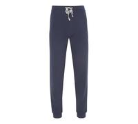 hajo Herren Homewear Hose - Jogginghose, Klima-Komfort, Stretch Cotton-Mix, uni Blau M
