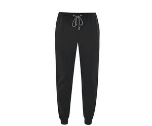 hajo Herren Homewear Hose - Jogginghose, Klima-Komfort, Stretch Cotton-Mix, uni Schwarz S