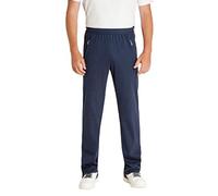 hajo Herren Jogginghose Funktions-Rehahose mit Reißverschluß am Hosenbein - Kurzgrößen, Blau, Kurzgröße: 25
