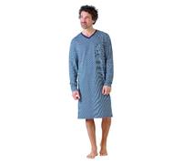Hajo Herren Nachthemd NOS – Premium Cotton Single Jersey, Marine Größe 50