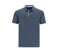 HAJO Herren Poloshirt ? Admiralblau meliert ? Stay Fresh ? Kurzarm Polo 4XL