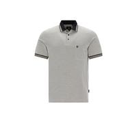 HAJO Herren Poloshirt ? Leinenoptik ? Beige/Grau ? Stay Fresh Polo 4XL