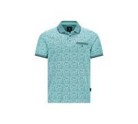 HAJO Herren Poloshirt ? Smaragd ? Floral ? Stay Fresh ? Kurzarm Polo 5XL