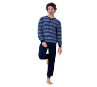 Herren Schlafanzug mit Bündchen Klima-Frottee