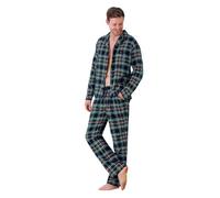hajo Herren Schlafanzug Pyjama Web/Flanell