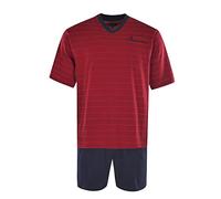 hajo Herren Schlafanzug Set - Shorty, kurz, Kurzarm, Klima-Light, Cotton-Mix Rot 3XL
