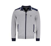 hajo Herren Sweatjacke - Freizeit, Klima-Komfort, Stretch Cotton-Mix, uni Grau 4XL