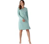 Hajo Interlock-Jersey Damen-Nachthemd 44 / 46 jade meliert