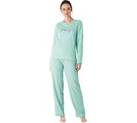 Hajo Interlock-Jersey Damen-Schlafanzug 52 / 54 mint