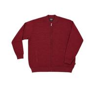 hajo Made in Italy H Blouson-Strickjacke dunkelrot