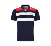 hajo Pikee-Poloshirt mit Bruststreifen in Stay Fresh-Qualität Marine 50