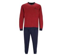 hajo Polo & Sportswear Herren Schlafanzug - Klima - Light, rot, 56