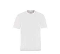 Hajo Herren T-Shirt, 2er Pack - Basic, Kurzarm, Rundhals-Ausschnitt, Baumwolle, uni, weiß, 4XL Weiß