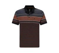 hajo Poloshirt in Pikee und Streifenmix in Stay Fresh-Qualität schwarz 3XL