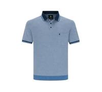 hajo Poloshirt Kurzarm Shirt mit Bündchen Stay Fresh 27905 B 615 blau Indigo, Herren-Größe:3XL