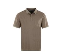hajo Poloshirt Kurzarm Shirt Soft Knit 20104 283 Taupe strukturiert, Herren-Größe:60