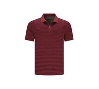 hajo Poloshirt Kurzarm Shirt Soft Knit 20105 373 Lava rot gestreift, Herren-Größe:58