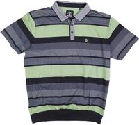 hajo Poloshirt mit Bündchen Kurzarm Shirt Stay Fresh 27542/B 100 gestreift, Herren-Größe:62
