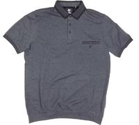 hajo Poloshirt mit Bündchen Kurzarm Shirt Stay Fresh 27742/B 100 schwarz, Herren-Größe:58