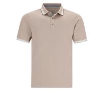 hajo Poloshirt Pique Stay Fresh Kurzarm Shirt 27170 rot, grün, Taupe oder blau, Farbe:Taupe, Herren-Größe:62