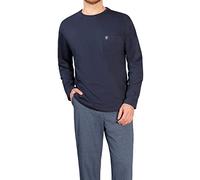 hajo - Premium Cotton - Schlafanzug (56 Marine)