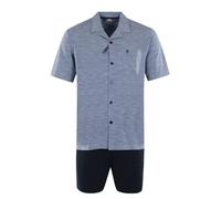 hajo Shorty 53376 621 Kurzarm 1/2 Arm hellblau Struktur Klima Komfort, Herren-Größe:48