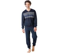 Hajo Single-Jersey Herren-Schlafanzug 50 marine