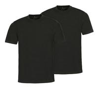 Hajo Single-Jersey Herren-T-Shirt im 2er-Pack 3XL schwarz