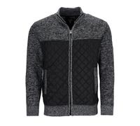 Strickjacke in Materialmix mit gefütterter Innenseite