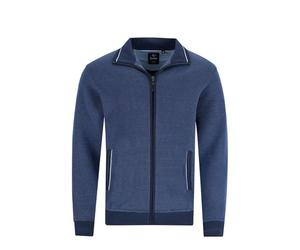 hajo Sweatjacke Langarm Sweat Jacke 27475 638 admiralsblau/Marine Gemustert, Herren-Größe:52