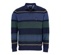 Sweatshirt in Zweitonringel allover - stay fresh-Qualität