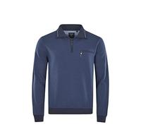 hajo Sweatshirt Langarm mit Reißverschluss Struktur Navy Größe XXL