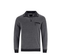 hajo Sweatshirt Langarm Sweat Bündchen 26222 102 anthrazit Struktur, Größe:60 4XL