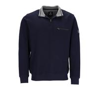 hajo Sweatshirt mit Troyerkragen in Alloverstruktur - Stay Fresh-Qualität