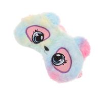 HAKIDZEL Schlafmaske Aus Weichem Plüsch Für Junge Mädchen Augenmaske Zum Schlafen Mit Süßem Cartoon-design Lichtundurchlässig Für Nickerchen Und Nachtruhe Unikale Batikfarben