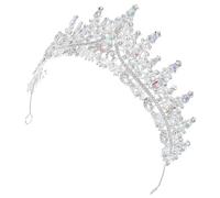 HAKIDZEL Strass Krone Stirnband für Damen Haarschmuck Braut und Weihnachtsfeier Prinzessin Tiara Barockstil 6.30X6.10X2.76In