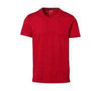 HAKRO 269 Regular Fit T-Shirt Rundhals rot, Einfarbig