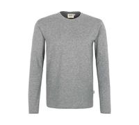 HAKRO 278 Body Fit Longsleeve grau, Einfarbig