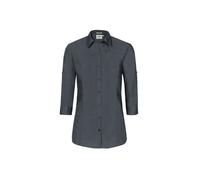HAKRO 3/4-Arm-Vario Bluse Mikralinar® 120, anthrazit, Größe M (Arbeitshemd & Arbeitsshirt)