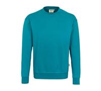 HAKRO 471 Comfort Fit Sweatshirt Rundhals smaragd, Einfarbig