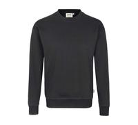 HAKRO 475 Comfort Fit Sweatshirt karbongrau, Einfarbig