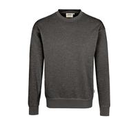 HAKRO 475 Comfort Fit Sweatshirt Rundhals anthrazit, Meliert