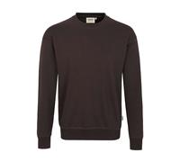 HAKRO 475 Comfort Fit Sweatshirt Rundhals schokolade, Einfarbig